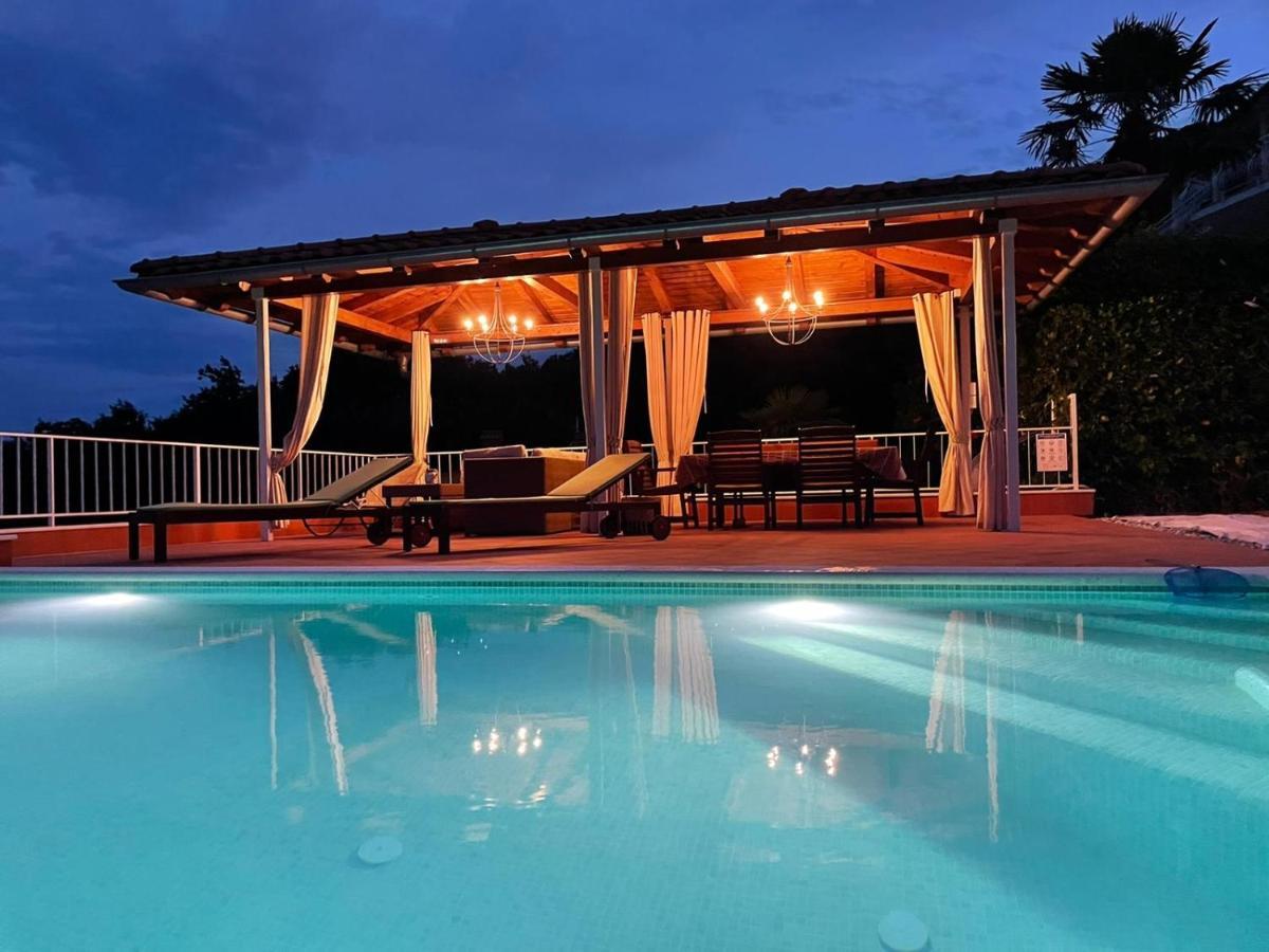 Villa Lovran - 150M To The Beach - Infinity Pool - Incredible Sea View - Fitness Room Екстер'єр фото