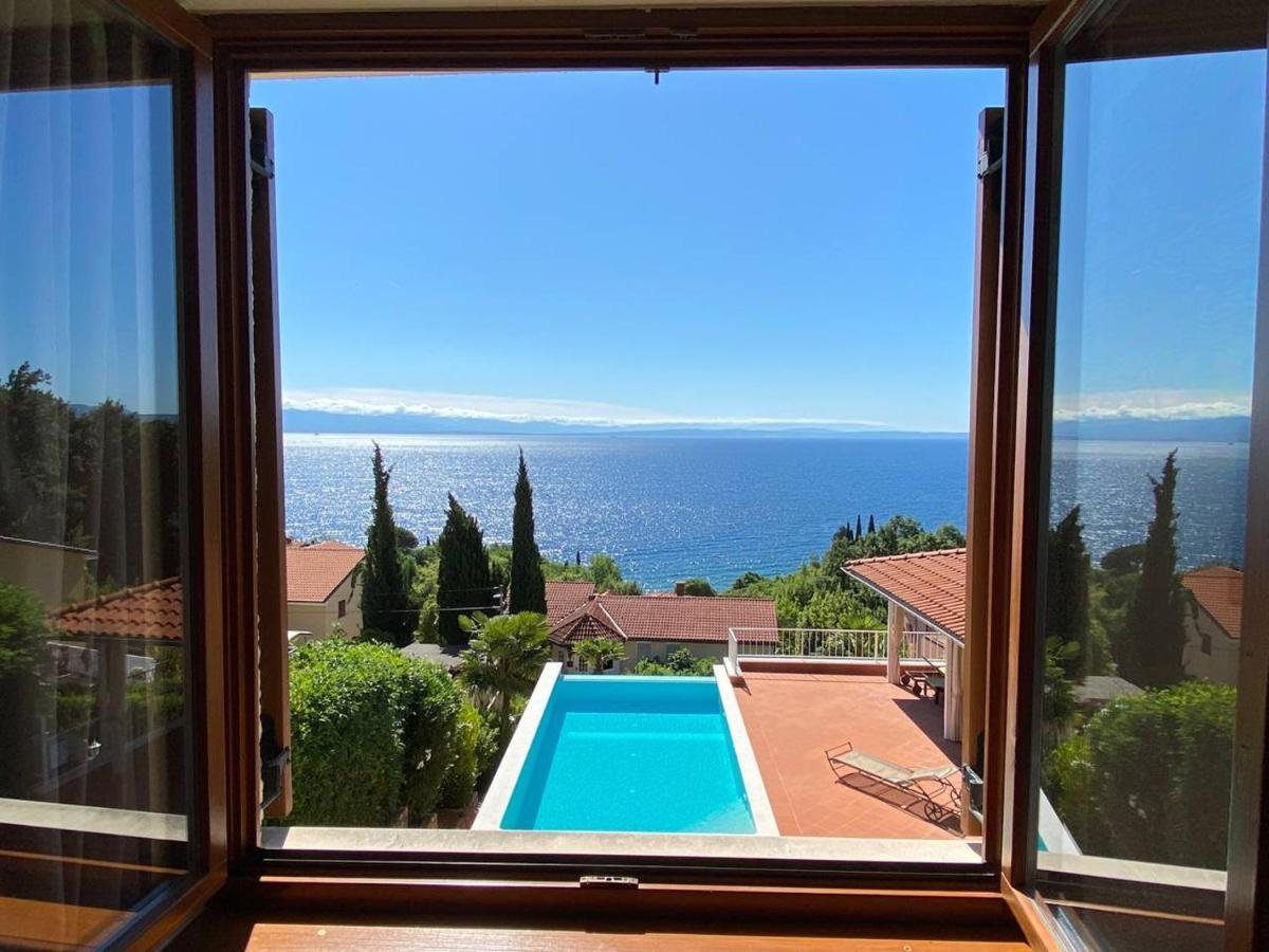 Villa Lovran - 150M To The Beach - Infinity Pool - Incredible Sea View - Fitness Room Екстер'єр фото