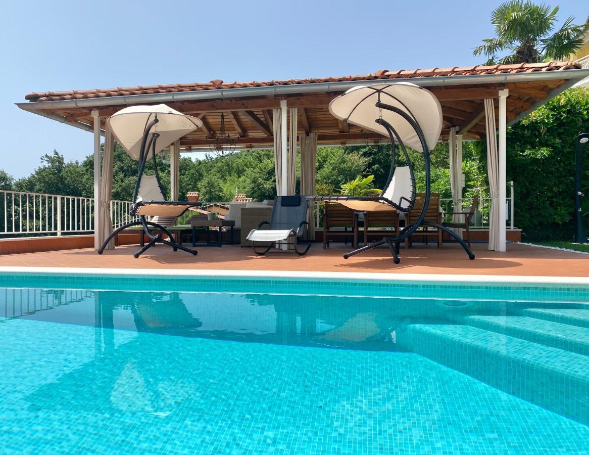 Villa Lovran - 150M To The Beach - Infinity Pool - Incredible Sea View - Fitness Room Екстер'єр фото