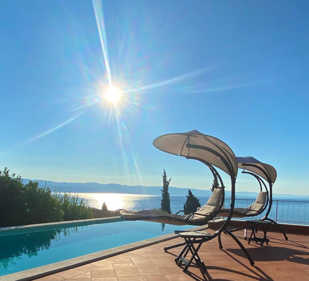 Villa Lovran - 150M To The Beach - Infinity Pool - Incredible Sea View - Fitness Room Екстер'єр фото