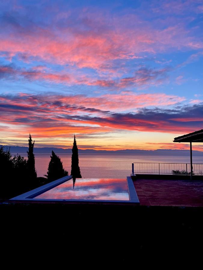 Villa Lovran - 150M To The Beach - Infinity Pool - Incredible Sea View - Fitness Room Екстер'єр фото