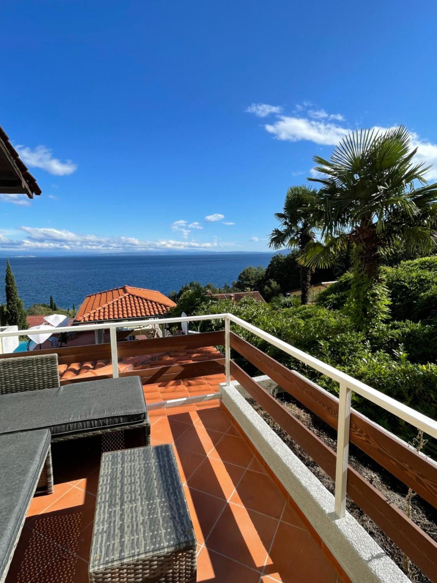Villa Lovran - 150M To The Beach - Infinity Pool - Incredible Sea View - Fitness Room Екстер'єр фото